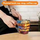 Painted Book Mug Novelty Coffee Mugs For Book Lover Gifts  Women Unique Coffee