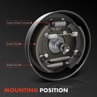 2x Front Left   Right Drum Brake Wheel Cylinder For Ford F-250 Jeep Cj5 Mercury