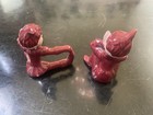 Vtg Japan Christmas Pixie Elf Figurines Set Of 2 Mcm 50s 60s