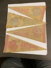 10 Vintage 1960 70s Nfc  Logo Mini Felt Football Pennants 9   x 4 
