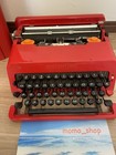 Olivetti Valentine Typewriter Red With Case Rare Used