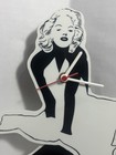 Vintage Plastic Marilyn Monroe Wall Clock W  Swinging Legs Pendulum  Htf rare