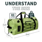 Lanedo 80l Dry Bag Large Waterproof Bag Roll-top Heavy Duty Fishing Duffel Bag