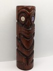 Vintage Maori Carved Wooden Tiki Totem Statue Figure  Rotorua New Zealand  7 25 