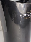 Moet   Chandon Black Champagne Ice Bucket W handle Jean Marc Gady Designer