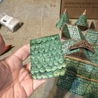 Dwarven Forge Lowtown Painted Roof Sets Bright Green Hand Painted Not Factory