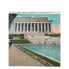 Vintage Lincoln Memorial Washington Dc Linen Postcard Bs Reynolds Co Unposted