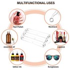 Clear Nail Polish Organizer Acrylic Display Stand Holds Up To 36 Bottles