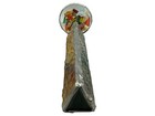 Vintage 9  Stained Glass Kaleidoscope With Colorful Glass Wheel