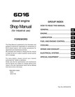 Caterpillar Lift Truck 6d16 Engine Dp80 Dp90 Dp100 Dp115 Dp135 Service Manual