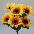26 Head Silk Artificial Sunflower Bouquet Fake Flowers Wedding Home Floral Decor