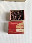 Vintage Brass   Steel Paper Fasteners Lot 4 Boxes Swingline  Noesting  Westcott