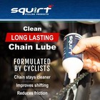 Squirt Chain Lube 2 Pack 120ml Long-lasting All-weather Wax Bike Chain Lubricant