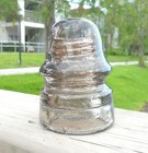 Nice Smokey Purple Cd 161 California Glass Insulator  w 