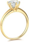 1 50 Ct Round Solitaire Engagement Wedding Promise Ring Solid 14k Yellow Gold