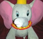 Kohls Cares For Kids Dumbo The Elephant 12  Grey Pink Soft Plush Clown Animal