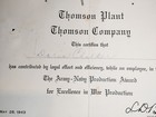 1940   s Ww2 Home Front Army Navy Production Award Employee Id Thompson Georgia 