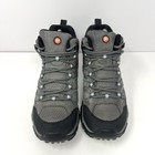Merrell Women   s Moab Mid Waterproof Hiking Boot Sz 8 5 Grey Suede Outdoor Vibram