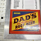Rare Dad s Root Beer  Advertising Mileage Distance Sign Salem In To 50  Cities