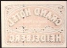 Grand Hotel Heidelburg  Baden-w  rttemberg Germany Vintage Luggage Label