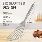 2pack Fish Spatula Stainless Steel premium Turner Large  Silver 