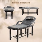Heavy Duty Massage Table Adjustable Facial Bed Salon Spa Beauty Bed W armrests
