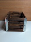 New 12 3  Brown Wooden Crate By Ashland   Farm Decor Country Home Fall