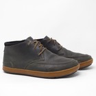 Olukai Men s Pala Dark Brown Leather Chukka Boots Lace Up Casual Shoes Size 9