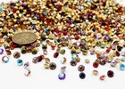 100 Vintage Preciosa Crystal 4mm  To 5mm  Rhinestones - Jewelry Repair J56