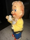 1950 s Japanese Nomura Working Tin Litho Wind-up Toy  Works  Missing Hand  