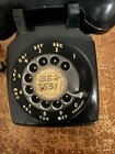 Vintage Bell System Western Electric Black Rotary Dial Telephone W cord Untested