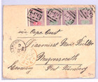Gold Coast Qv Cover Saltpond Cds  554  Numerals 1899 Liverpool Packet Ships Xh46