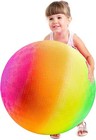18 Inch Rainbow Playground Ball For Kids Pack Of 1 Or 2 Jumbo Size Rainbow In   