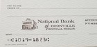 Vtg Missouri Blank Check National Bank Of Boonville Counter Pad D0