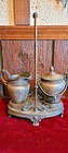Vintage Simpson-hall-miller   Co Quadruple Plate Creamer sugar Caddy