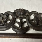 Antique Wooden Carved Pediment cornice Restoration Woodworking Furniture 