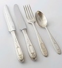 4 Pcs Vtg Silver Plate Flatware Oneida Community Plate Grosvenor 1921 