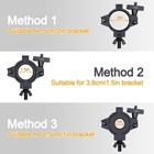 Stage Lighting Truss Clamp Heavy Duty Mount Dj Fixture O Clamp 25-50mm Black 1pa