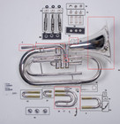 Conn 136e And King 1124   1127 Marching Baritone  3 Valve Repair Kit