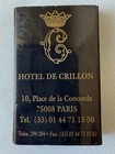 Vintage Late 1990 s Hotel De Crillon Paris France Matchbox With Matches