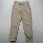Psycho Bunny Kids Joggers Sweatpants Tan Logo Drawstring Elastic Size S  7 8 