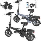 14inch Lightweight Folding Electric Bike Bicycle Commuting 10 5ah 15 6ah 500w