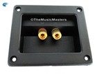 Square Gold Banana Screw Terminal Cup For Car Home Audio Speaker Box Cabinet