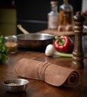 Knife Roll Bag Genuine Leather     Chef s Knife Bag 7 Slots for Up To 11  Knive   