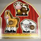 Melissa And Doug Fresh Start Farm House Animals Jumbo Wooden Puzzle Pre-owner