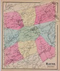 1872 Rayne - Kintersburg Township Plat Map Pennsylvania Indiana County Old