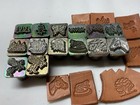 Mini 14 Vintage Midas 3d Leather Stamps   1 2      Lot  4 