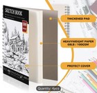 9 X 12 Sketch Book  Top Spiral Bound Sketch Pad  100-sheets  68lb  New Ship Incl