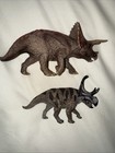 Schleich Dinosaurs Lot Of 2 Triceratops And Diabloceratops