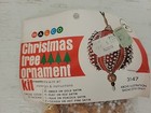 Vintage Walco Push Pin Sequin Beaded Christmas Ornament Kit  3147